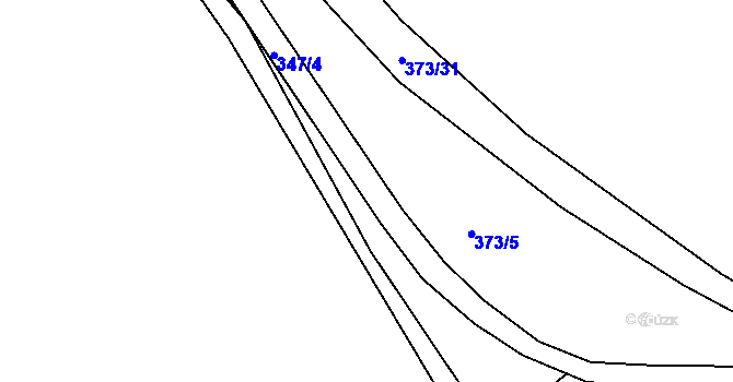 Parcela st. 347/6 v KÚ Prachovice u Dašic, Katastrální mapa