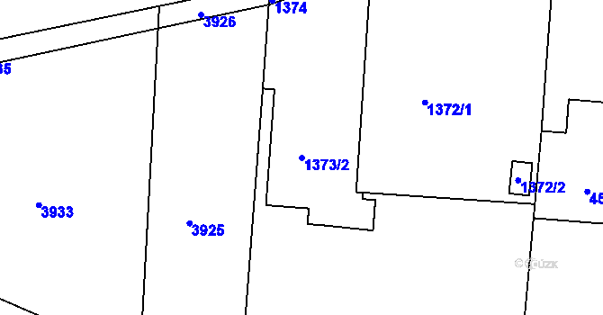 Parcela st. 1373/2 v KÚ Deblín, Katastrální mapa