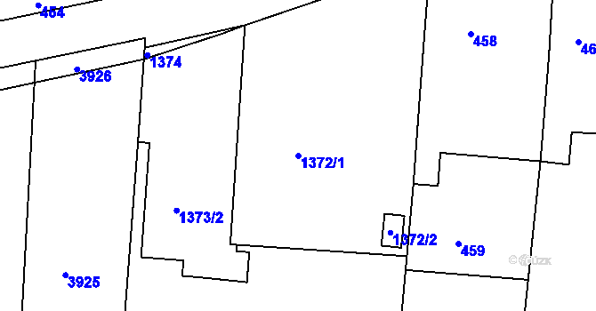 Parcela st. 1372/1 v KÚ Deblín, Katastrální mapa