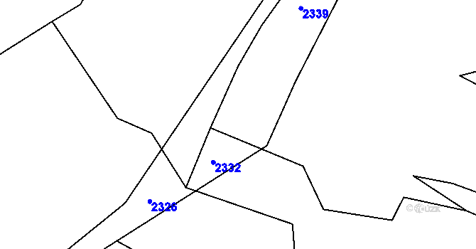Parcela st. 2335 v KÚ Deblín, Katastrální mapa