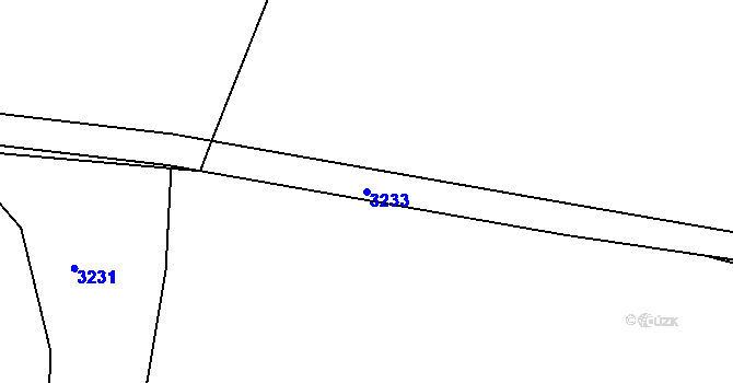 Parcela st. 3233 v KÚ Děbolín, Katastrální mapa