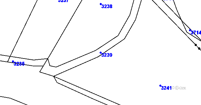 Parcela st. 3239 v KÚ Děbolín, Katastrální mapa