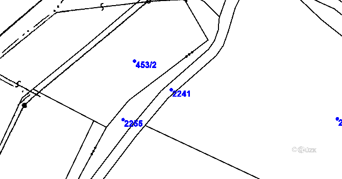 Parcela st. 2241 v KÚ Matná, Katastrální mapa