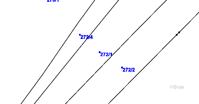 Parcela st. 272/1 v KÚ Semeč, Katastrální mapa