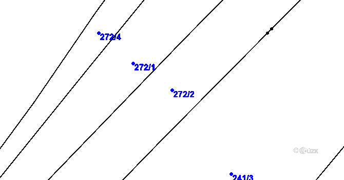 Parcela st. 272/2 v KÚ Semeč, Katastrální mapa