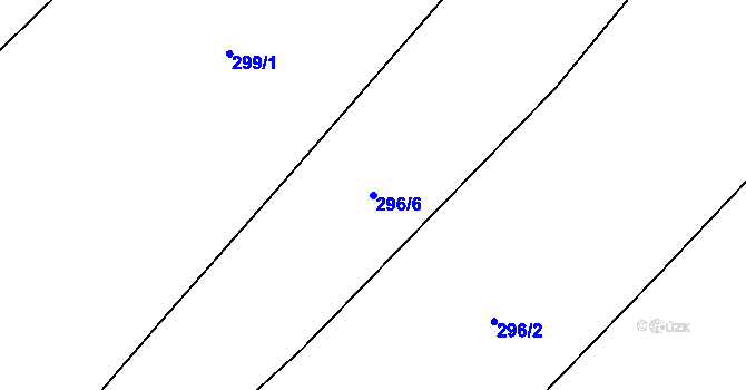 Parcela st. 296/6 v KÚ Semeč, Katastrální mapa