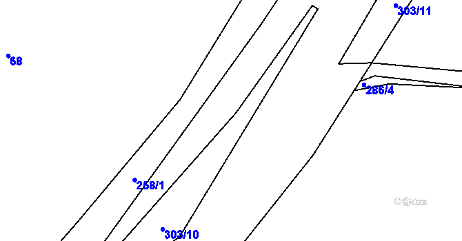 Parcela st. 299/13 v KÚ Onšovice u Dehtářů, Katastrální mapa