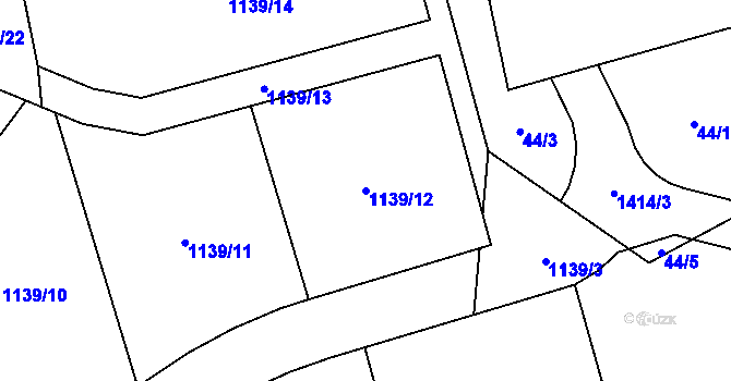 Parcela st. 1139/12 v KÚ Děpoltovice, Katastrální mapa