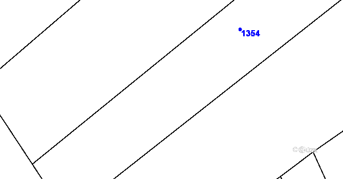 Parcela st. 738/15 v KÚ Děrné, Katastrální mapa