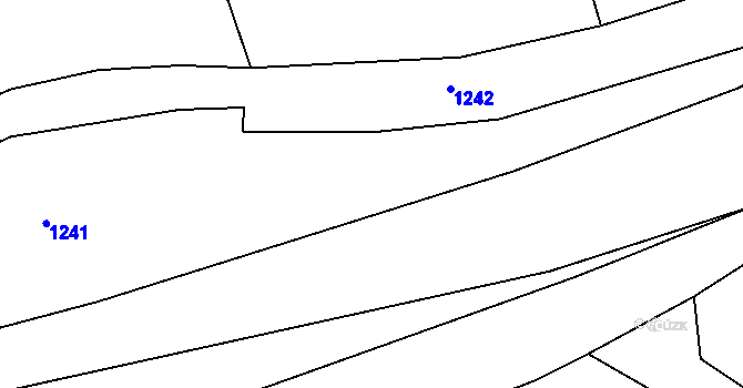 Parcela st. 787/2 v KÚ Děrné, Katastrální mapa