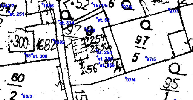 Parcela st. 254 v KÚ Dešenice, Katastrální mapa