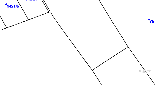 Parcela st. 72/1 v KÚ Dešenice, Katastrální mapa