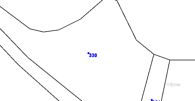Parcela st. 70/3 v KÚ Rumberk, Katastrální mapa