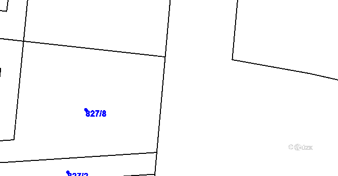 Parcela st. 780 v KÚ Dětmarovice, Katastrální mapa