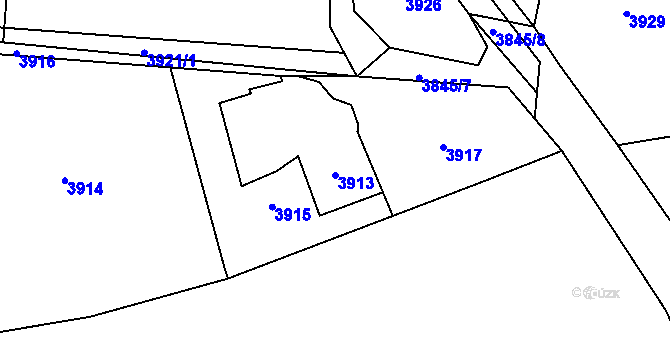Parcela st. 3913 v KÚ Dětmarovice, Katastrální mapa