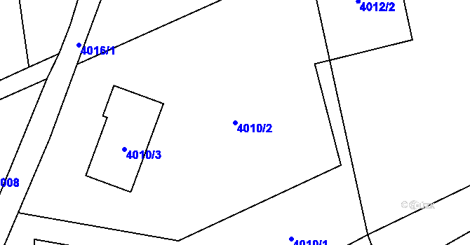 Parcela st. 4010/2 v KÚ Dětmarovice, Katastrální mapa