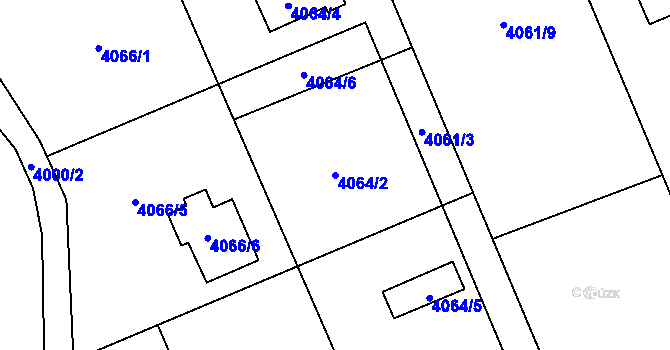 Parcela st. 4064/2 v KÚ Dětmarovice, Katastrální mapa