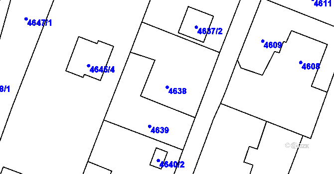 Parcela st. 4638 v KÚ Dětmarovice, Katastrální mapa