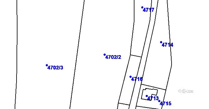 Parcela st. 4702/2 v KÚ Dětmarovice, Katastrální mapa