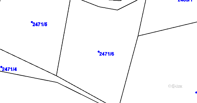Parcela st. 2471/6 v KÚ Dětmarovice, Katastrální mapa