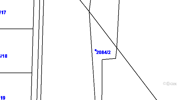 Parcela st. 2084/2 v KÚ Dětmarovice, Katastrální mapa