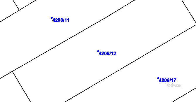 Parcela st. 4208/12 v KÚ Dětmarovice, Katastrální mapa
