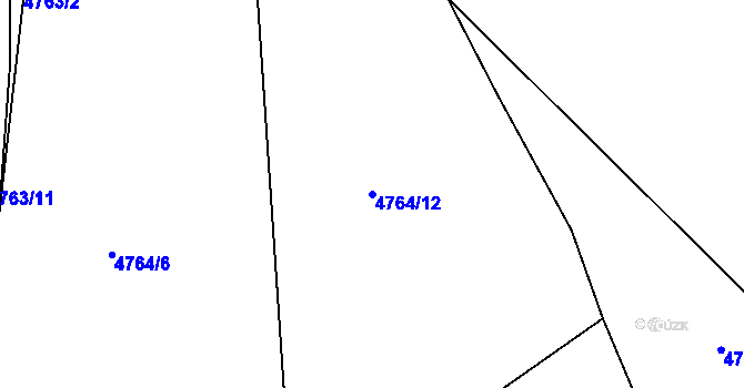 Parcela st. 4764/12 v KÚ Dětmarovice, Katastrální mapa