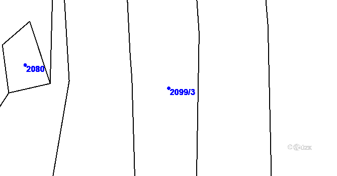 Parcela st. 2099/3 v KÚ Dětmarovice, Katastrální mapa