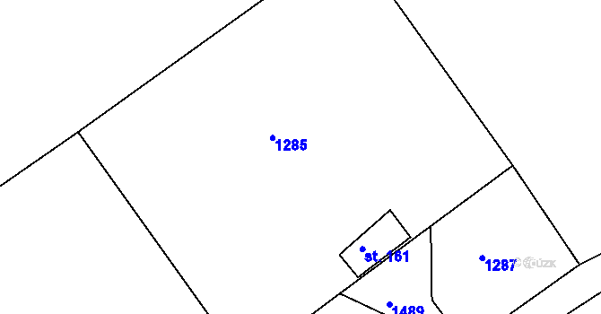 Parcela st. 382/3 v KÚ Heřmanice u Frýdlantu, Katastrální mapa