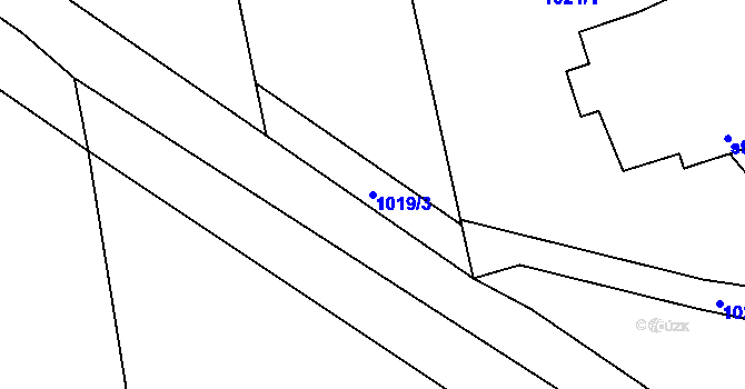 Parcela st. 1019/3 v KÚ Heřmanice u Frýdlantu, Katastrální mapa