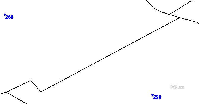 Parcela st. 265 v KÚ Miletice u Dlažova, Katastrální mapa