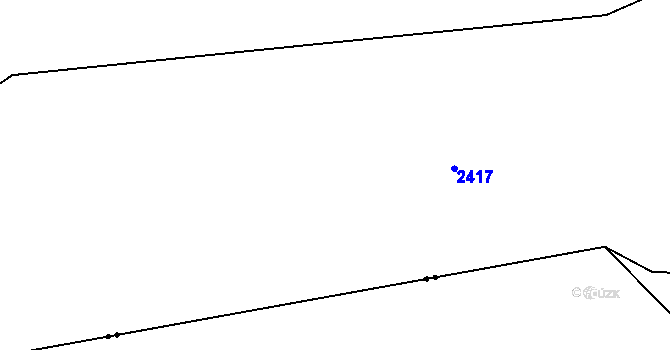 Parcela st. 719/2 v KÚ Dlouhá Lomnice, Katastrální mapa