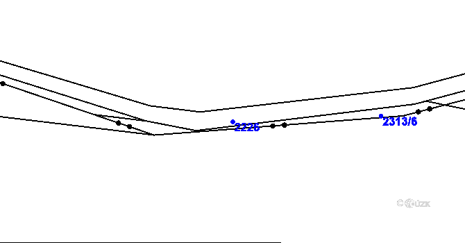 Parcela st. 2226 v KÚ Dlouhá Lomnice, Katastrální mapa
