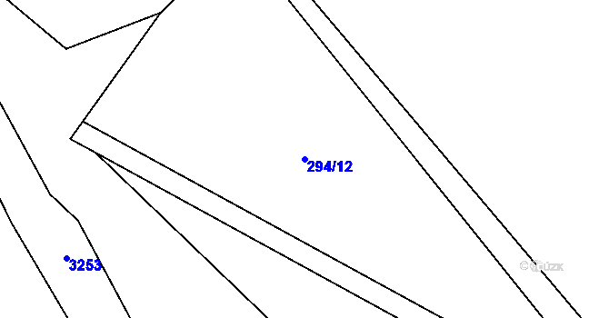 Parcela st. 294/12 v KÚ Dlouhá Loučka, Katastrální mapa