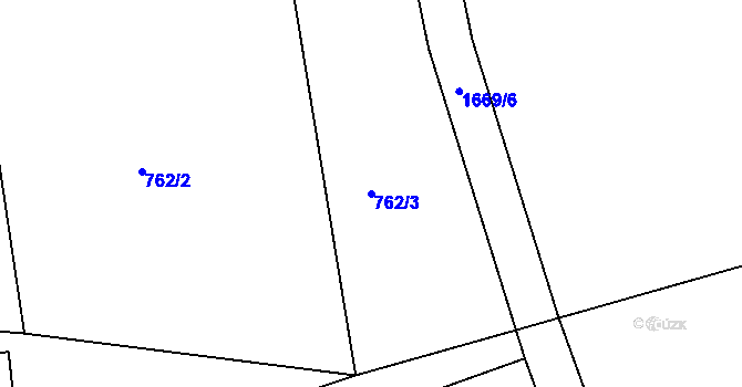 Parcela st. 762/3 v KÚ Dlouhá Třebová, Katastrální mapa