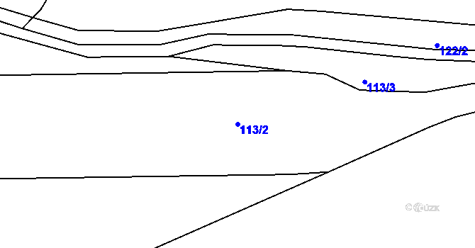 Parcela st. 113/2 v KÚ Bohdašice, Katastrální mapa