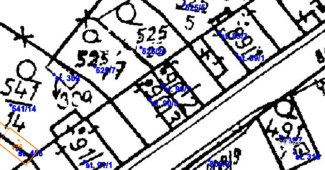 Parcela st. 90/2 v KÚ Dlouhá Ves u Sušice, Katastrální mapa