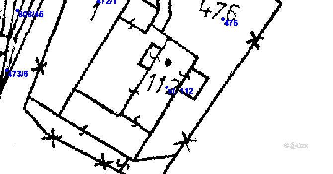 Parcela st. 112 v KÚ Dlouhá Ves u Sušice, Katastrální mapa