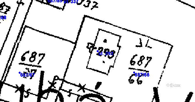 Parcela st. 293 v KÚ Dlouhá Ves u Sušice, Katastrální mapa
