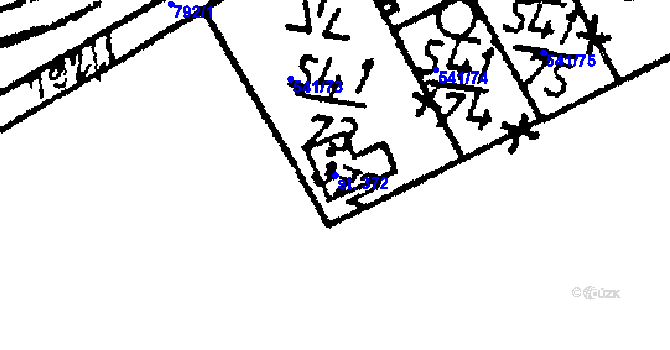 Parcela st. 372 v KÚ Dlouhá Ves u Sušice, Katastrální mapa