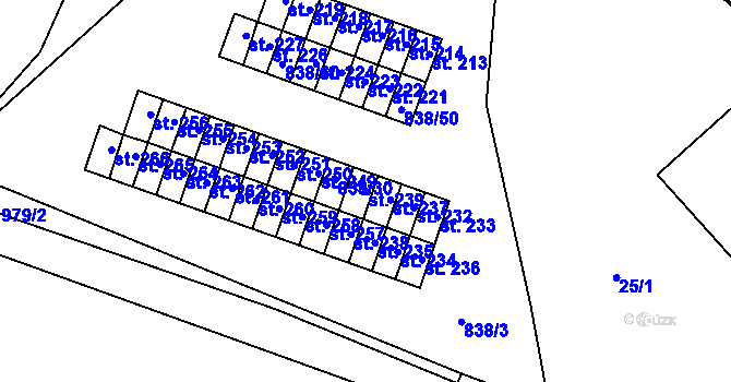 Parcela st. 239 v KÚ Dlouhá Ves u Rychnova nad Kněžnou, Katastrální mapa