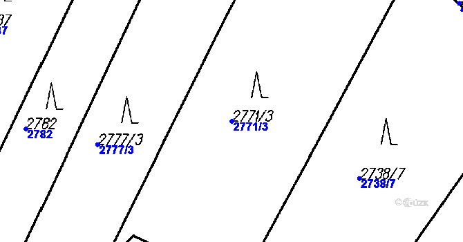 Parcela st. 2771/3 v KÚ Nepodřice, Katastrální mapa