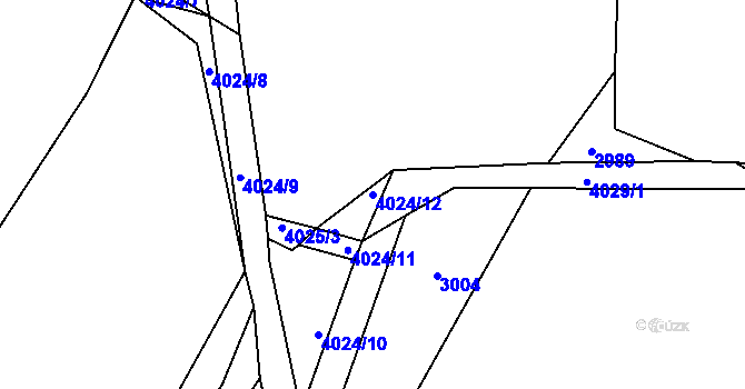 Parcela st. 4024/12 v KÚ Nepodřice, Katastrální mapa