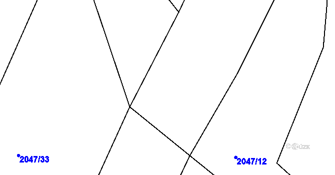Parcela st. 2047/35 v KÚ Dobrá u Frýdku-Místku, Katastrální mapa