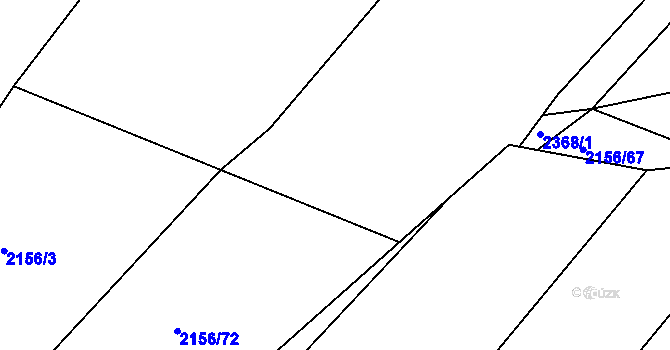 Parcela st. 2156/74 v KÚ Dobrá u Frýdku-Místku, Katastrální mapa