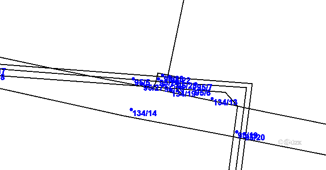 Parcela st. 95/26 v KÚ Bílsko u Hořic, Katastrální mapa