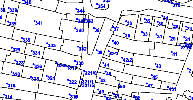 Parcela st. 39 v KÚ Dobré Pole, Katastrální mapa