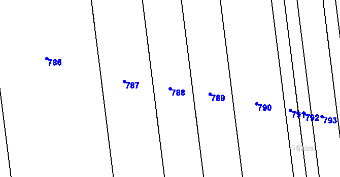 Parcela st. 788 v KÚ Dobré Pole, Katastrální mapa