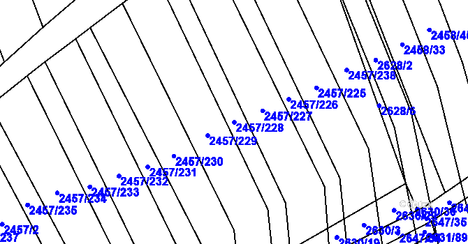 Parcela st. 2457/228 v KÚ Dobročkovice, Katastrální mapa