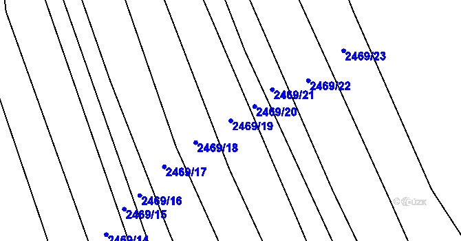Parcela st. 2469/19 v KÚ Dobročkovice, Katastrální mapa